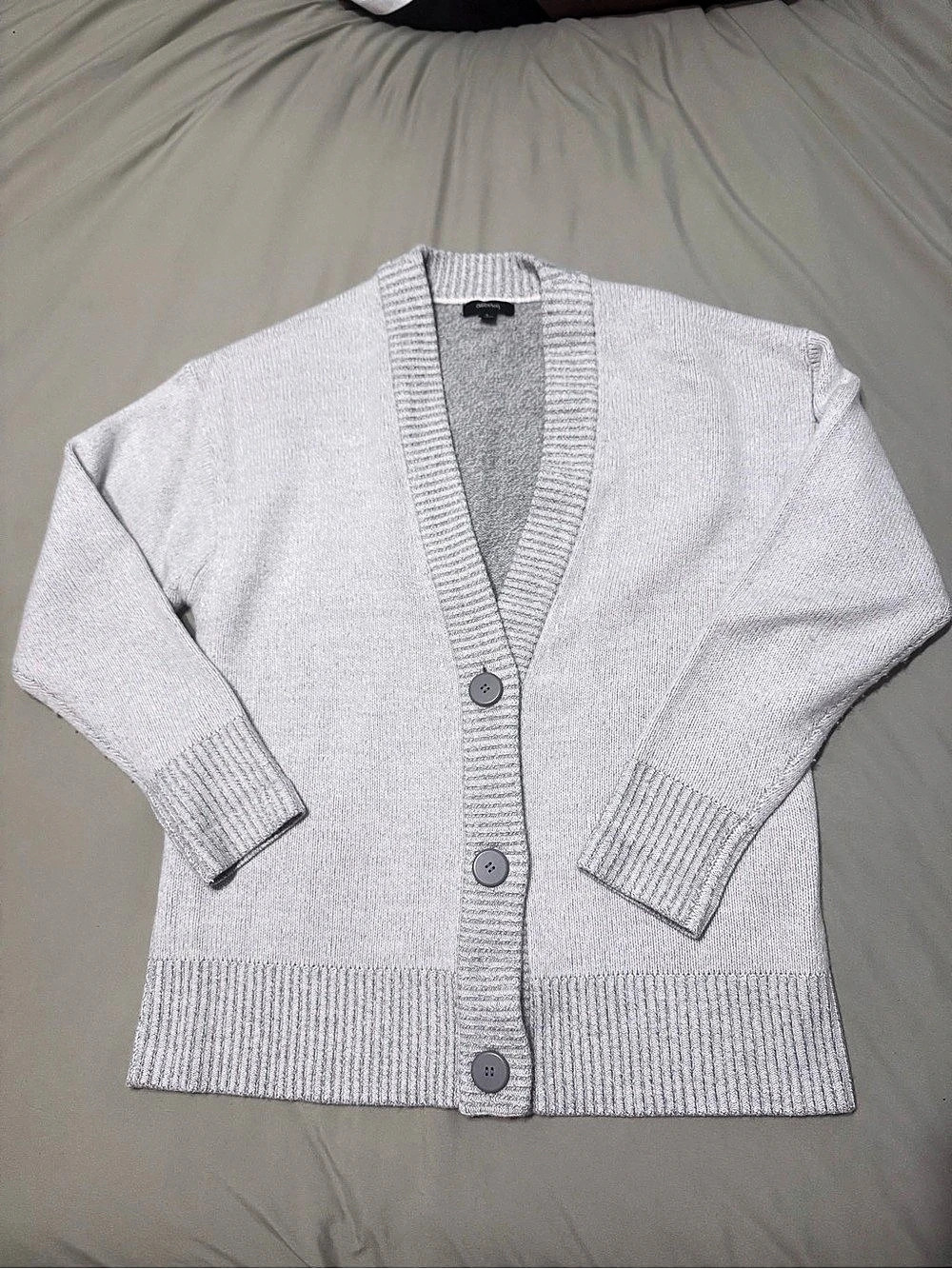 Allbirds The Cardi Merino Wool Cardigan Gray Medium Sweater EUC
